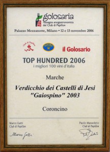 Gaiospino 2003: Top hundred 2006